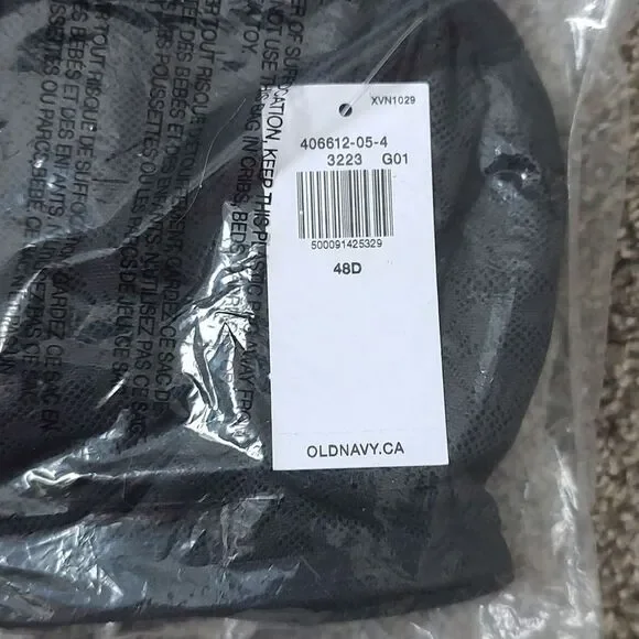 New With Tags Old Navy Size 48D Black‎ Mesh Underwire Balconette Bra - Picture 6 of 8